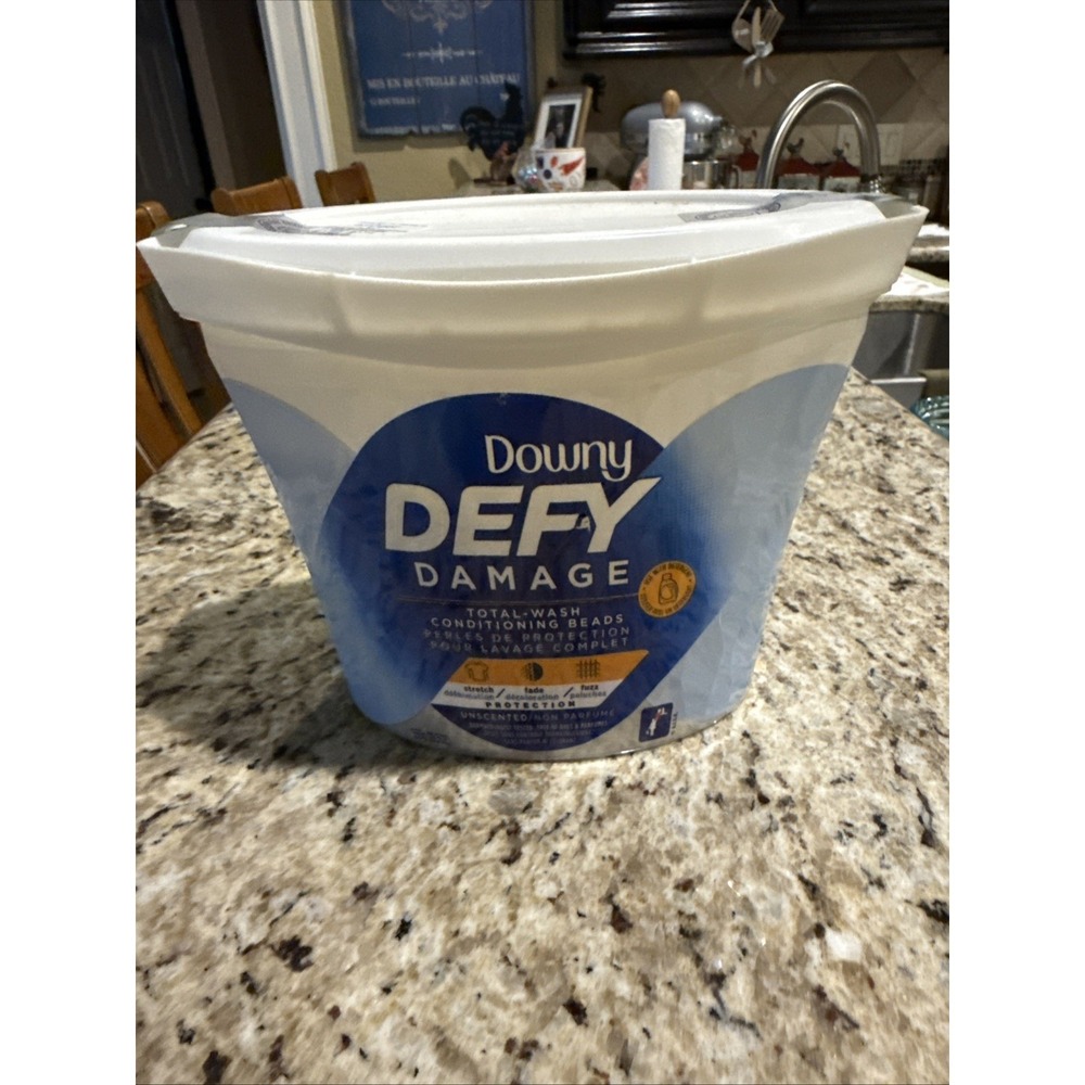 Downy DEFY Damage Total-Wash Conditioning Beads Unscented 24.6 oz New